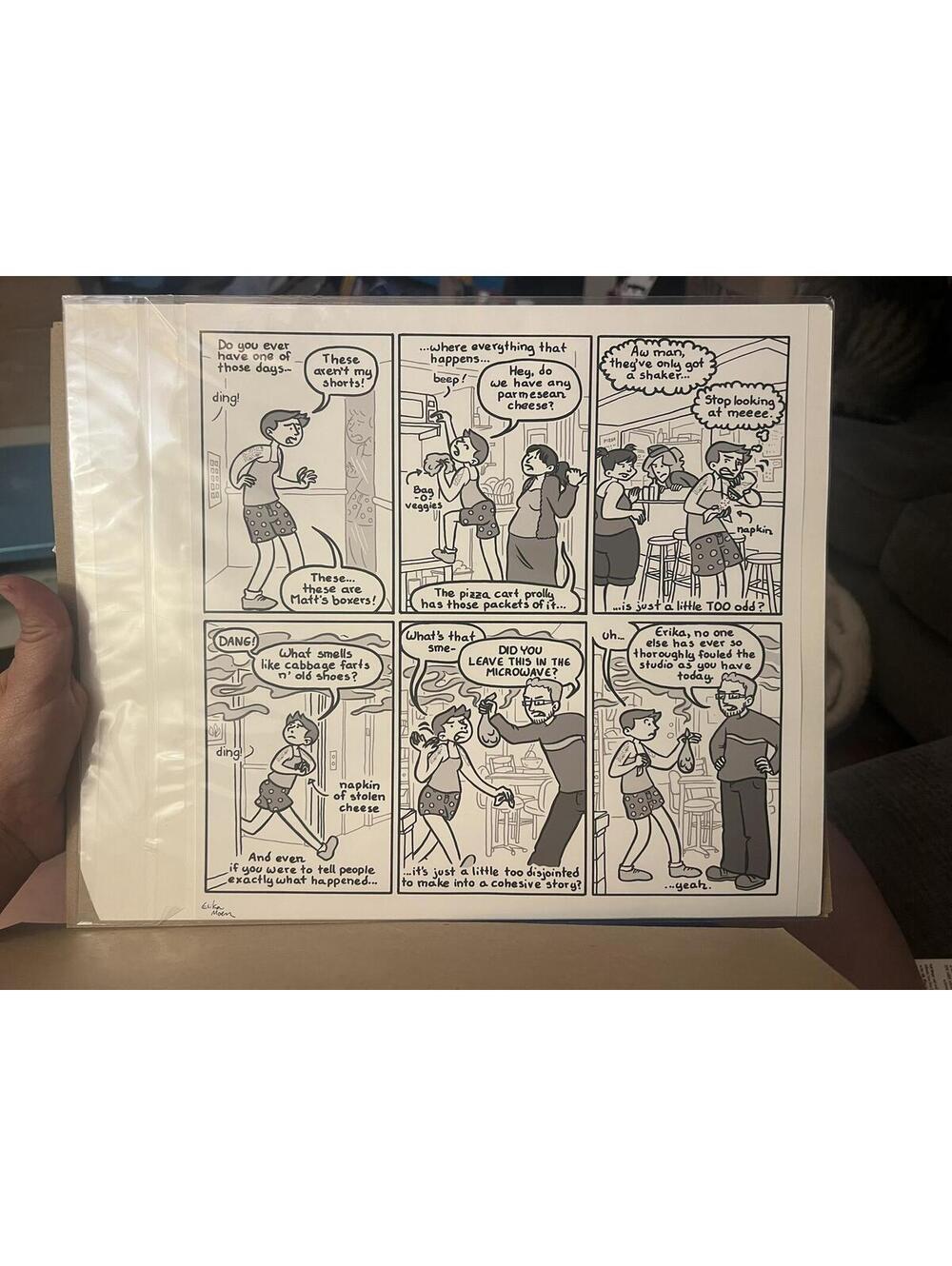 Erika Moen Illustrated Comic Art Prints - Set of 2